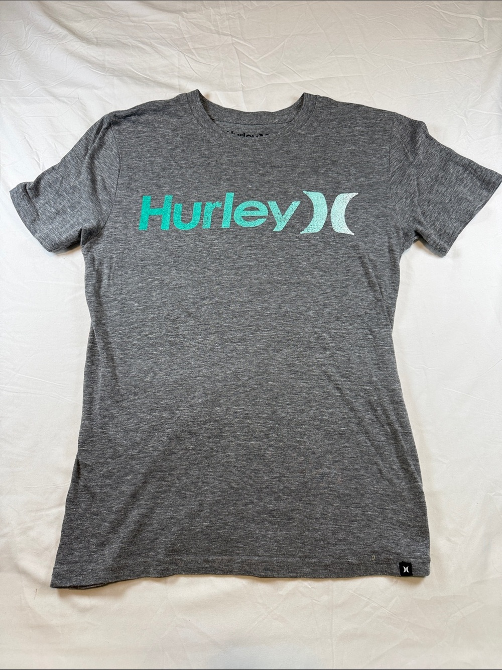 Hurley Women’s Small Gray Logo Tee Buckle Triblend